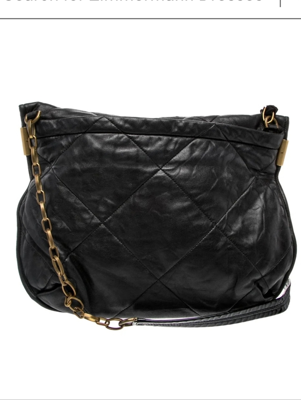 Lanvin Authentic Black Quilted Shoulder Bag - Picture 3 of 5